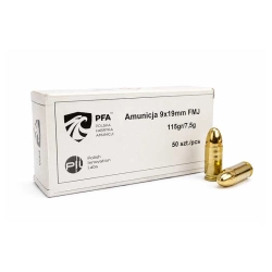 Amunicja PFA 9mm PARA FMJ 115gr/7,5g