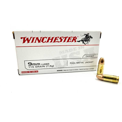 WINCHESTER 9mm LUGER - FMJ 115gr