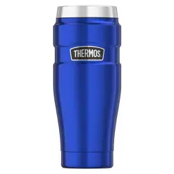 Wodoszczelny termokubek firmy thermos w kolorze niebieskim o pojemności 470ml
